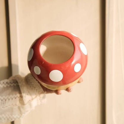 Cute Mushroom Planter Decorative Indoor Pot