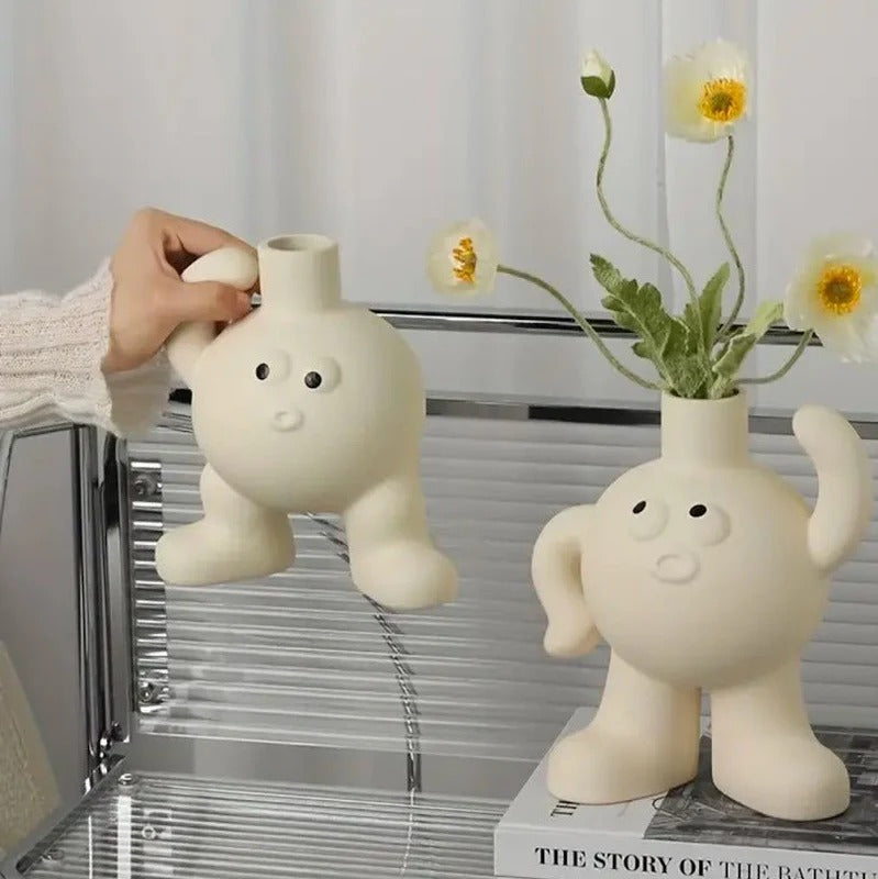 Big Feet Hip Hop Ceramic Planter Pot Decor