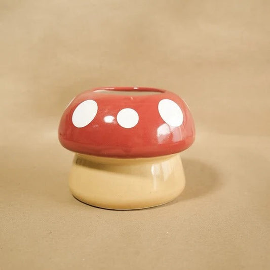 Cute Mushroom Planter Decorative Indoor Pot