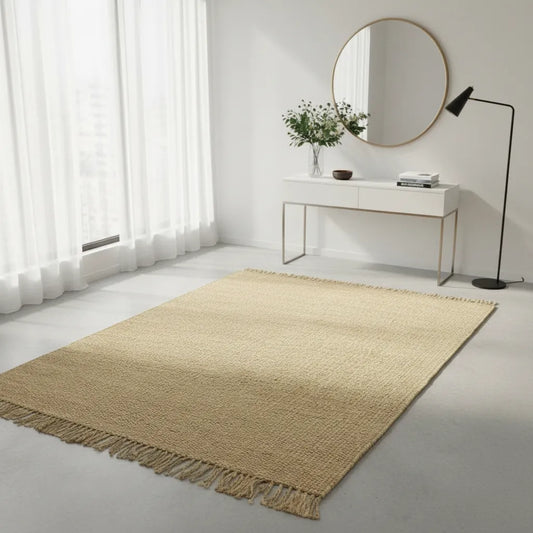 Handwoven Natural Jute Rug-Eco Home Decor Mat