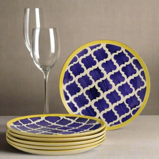 Moroccan Bliss Ceramic Plates - 7 inch & 10 inch