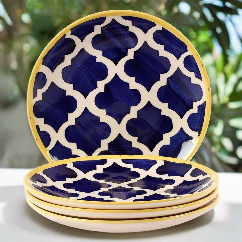 Moroccan Bliss Ceramic Plates - 7 inch & 10 inch