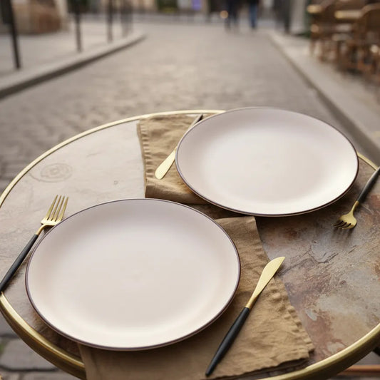Ivory White Ceramic Quarter, Snacks Plates