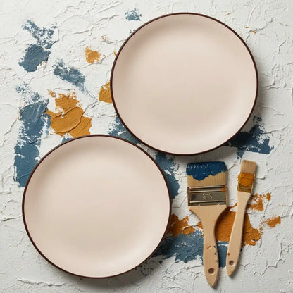 Ivory White Ceramic Quarter, Snacks Plates