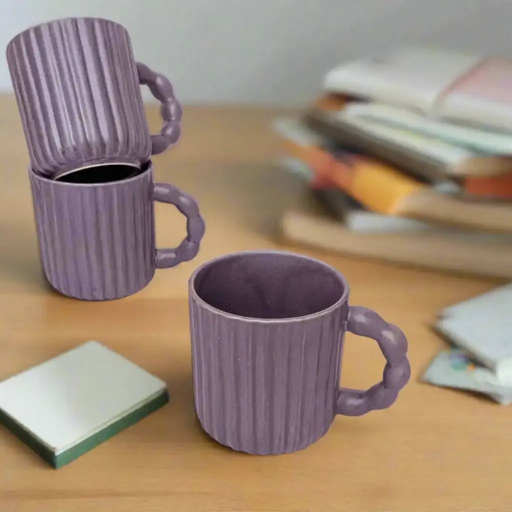 Elegant Artisanal Ceramic Beverage Mug - 310 ml