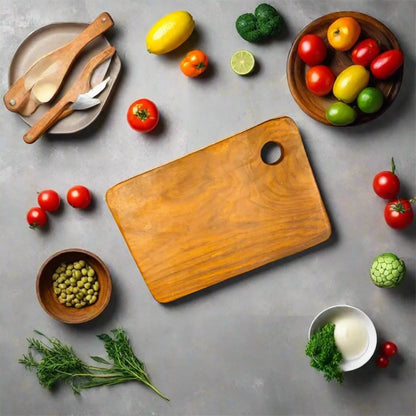 Wooden Chopping & Cutting Board - 12 inch x 8 inch